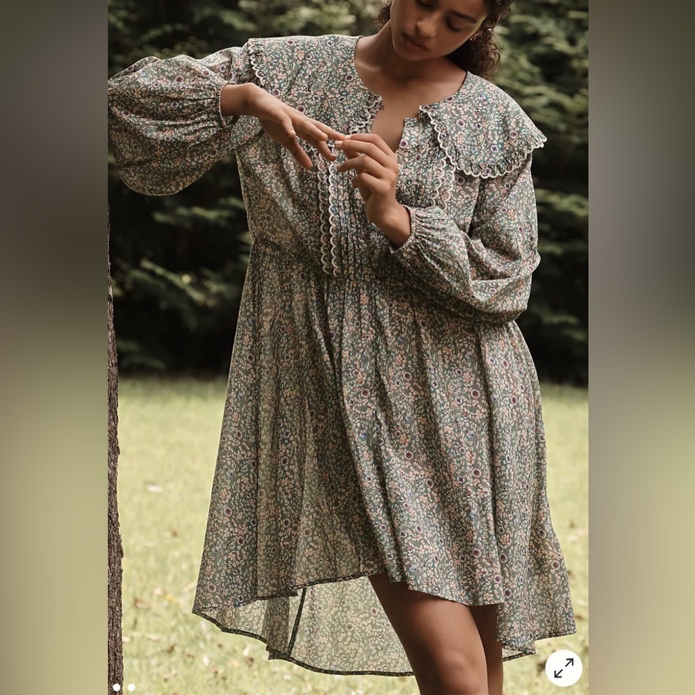 Anthropologie Collared Lounge Dress